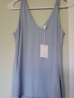 BE COOL Sky Blue Tank Top